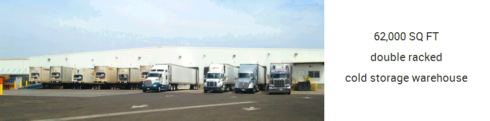 62,000 SQ FT double racked cold storage warehouse